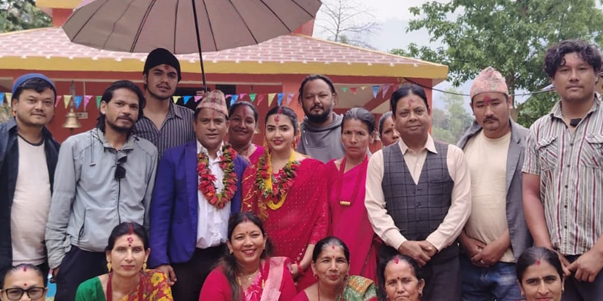 जितु र मुन्नीले सके ‘कार्की साइँला’को सुटिङ