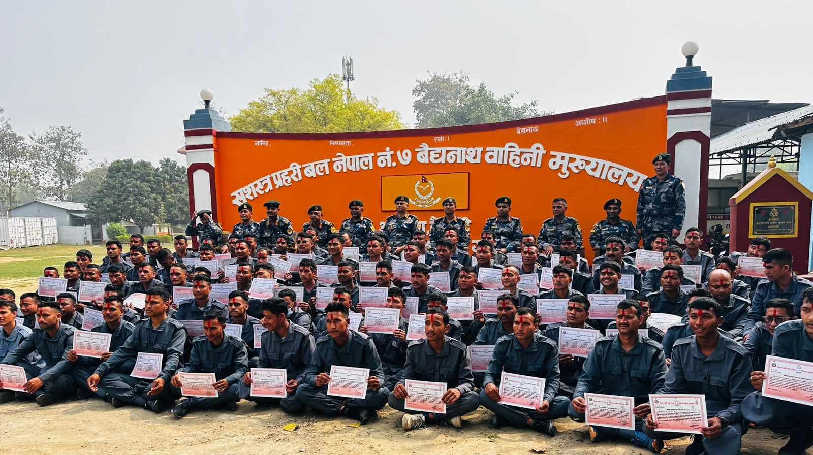 बिदा भए सशस्त्रका निर्वाचन प्रहरी